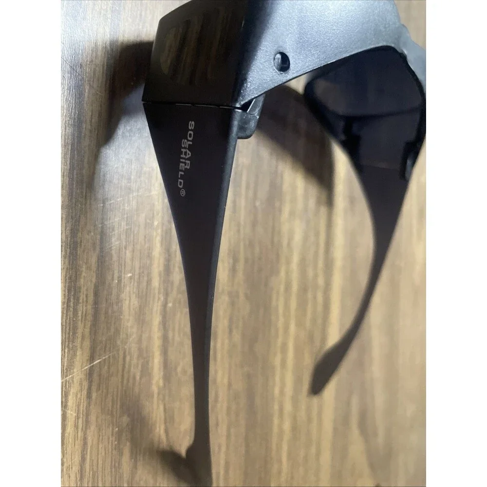 Solar Shield Polarized Fit Over Sunglasses,Size M/L 100% UV, Black